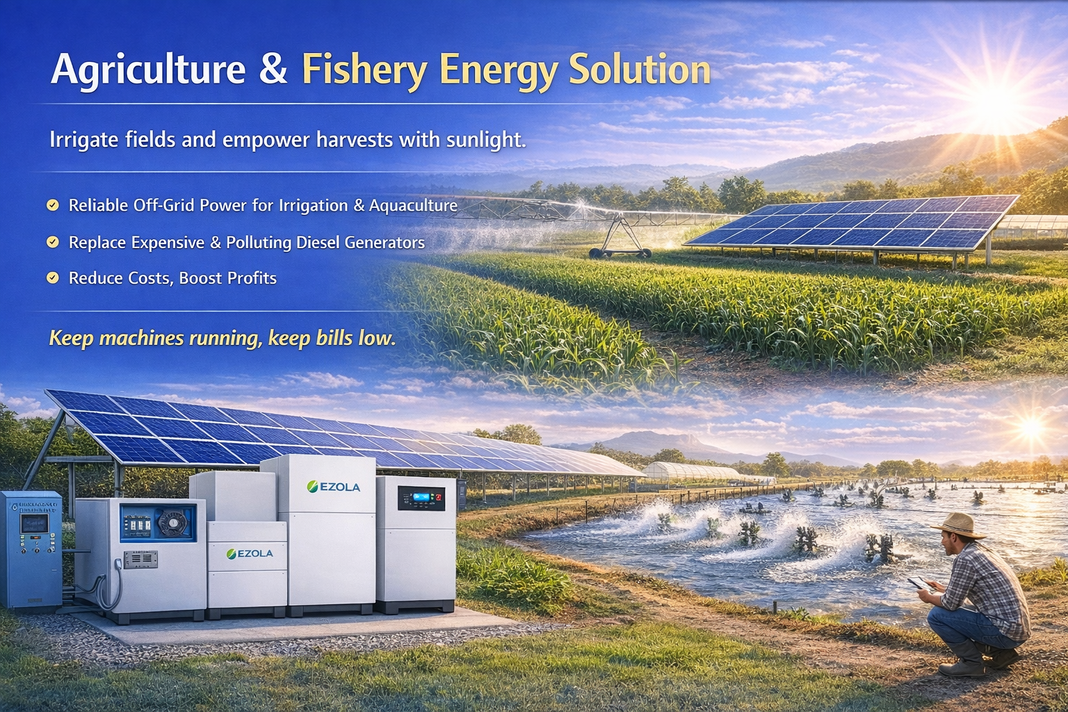 Agriculture and Fishery Industry Solar Solution